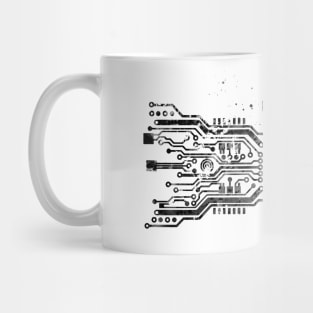 Circuit board with heart Mug